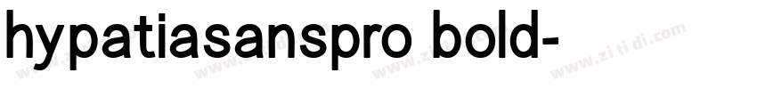 hypatiasanspro bold字体转换